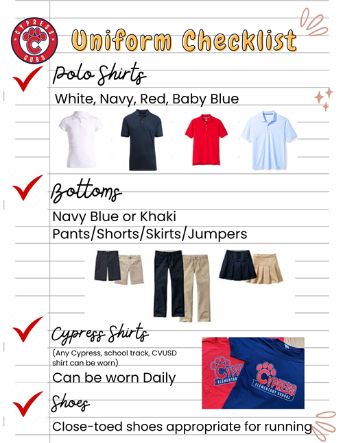 Uniform Checklist